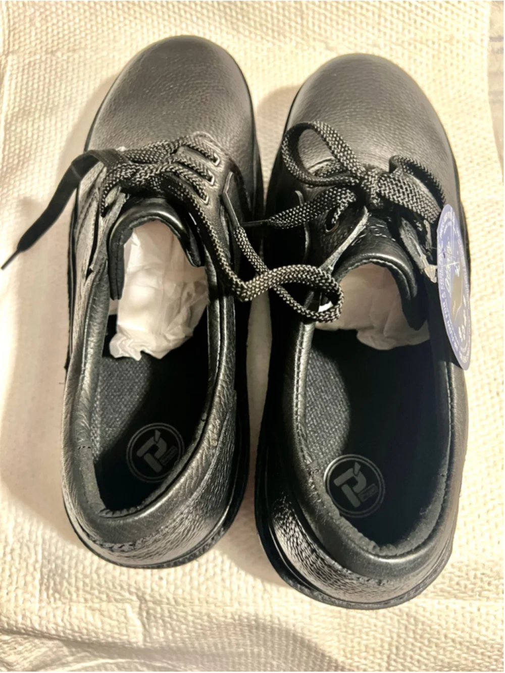 NWOB Propet Villager Ortholite Men’s Black Leather Oxford Shoes Size 12 X(3E)